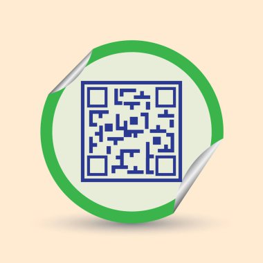 Basit simge Qr kodu.