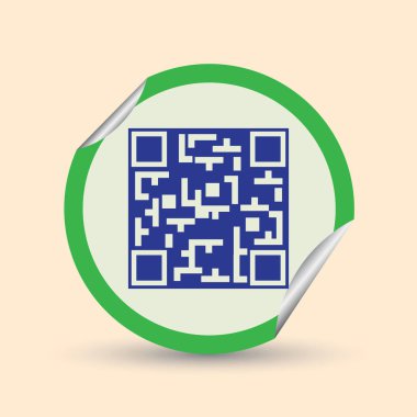 Basit simge Qr kodu.