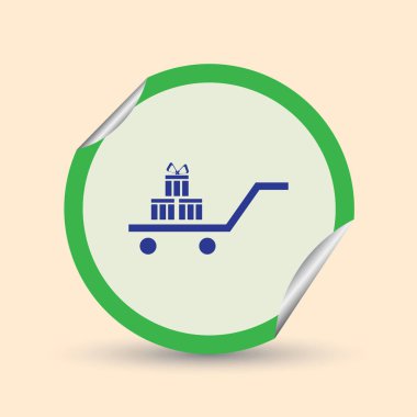 Hediye, hediye, Giftbox izole düz Web telefon simgesi