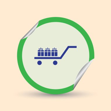 Hediye, hediye, Giftbox izole düz Web telefon simgesi