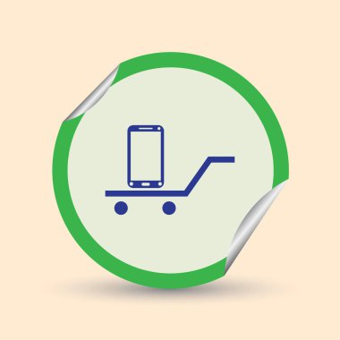 Telefon simge vektör. Web tasarım stili