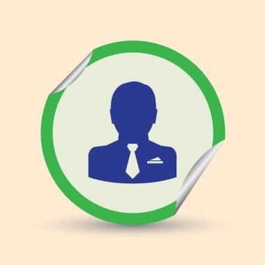 Adam profil simge vektör