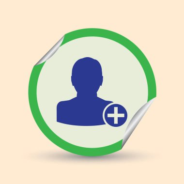 arkadaş simgesi ekle. Vektör Eps 10