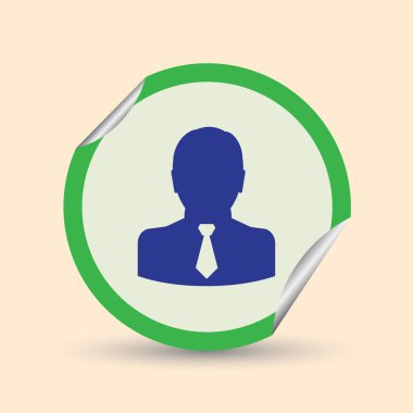 Adam profil simge vektör