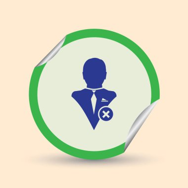 Kişi simgesi kaldırın. Web tasarım stili