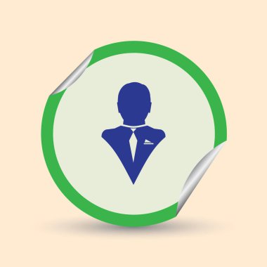 Adam profil simge vektör