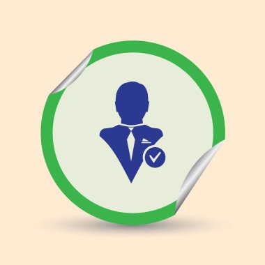 arkadaş simgesi ekle. Vektör Eps 10