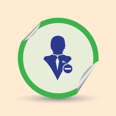 Kişi simgesi kaldırın. Web tasarım stili