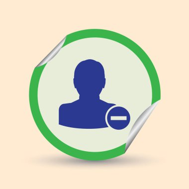 Kişi simgesi kaldırın. Web tasarım stili