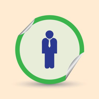 Adam profil simge vektör