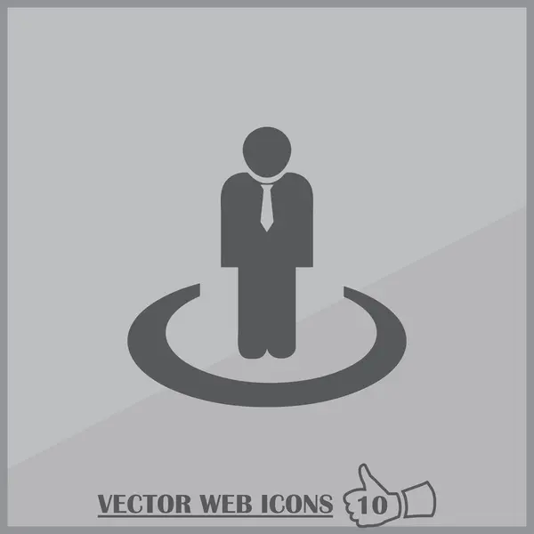 Vector man profile Icon — Stock Vector