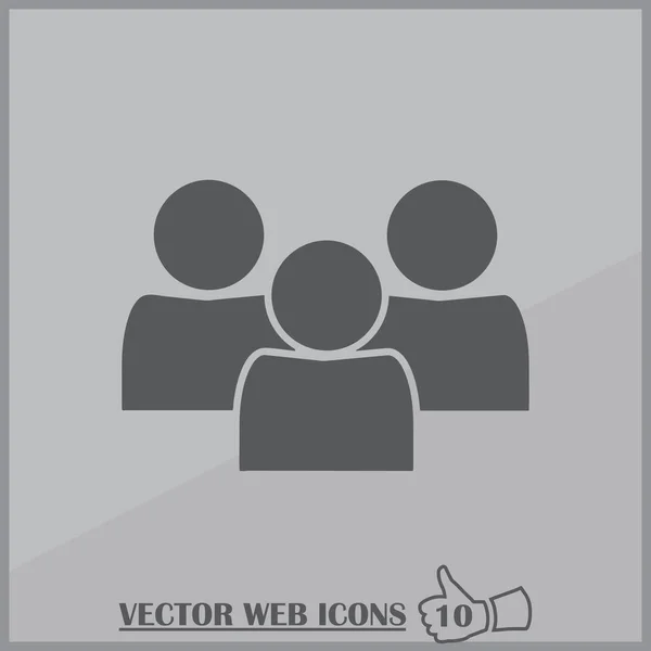 People web vector Icon. — Stock Vector