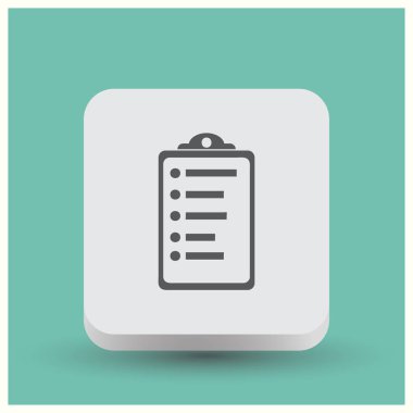 Kontrol listesi simgesi. Ağ simgelerinden biri