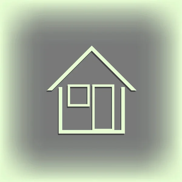 Icono de la casa. Estilo de vector web . — Archivo Imágenes Vectoriales