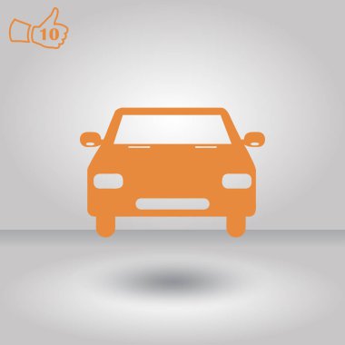 Araba simgesi. Web vektör stili.