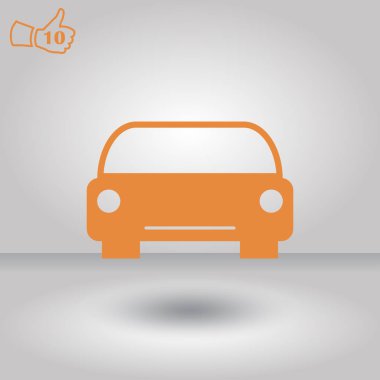 Araba simgesi. Web vektör stili.