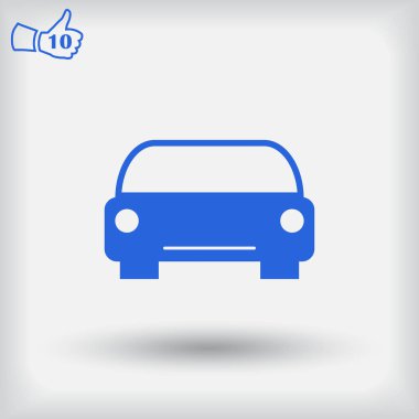 Araba simgesi. Web vektör stili.