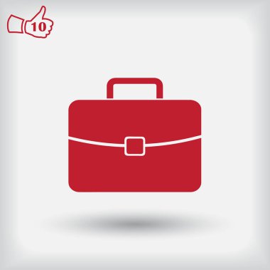 Bagaj simgesi. Web vektör stili.