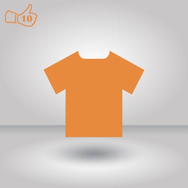 T-shirt simge vektör. Web vektör stili.