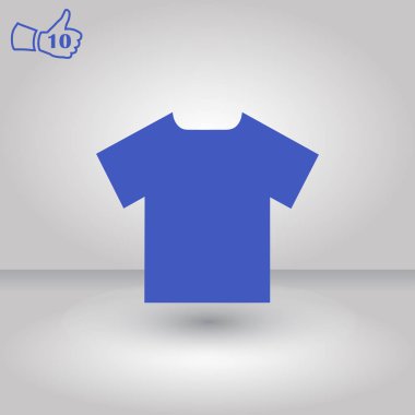 T-shirt simge vektör. Web vektör stili.