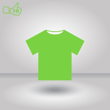 T-shirt simge vektör. Web vektör stili.