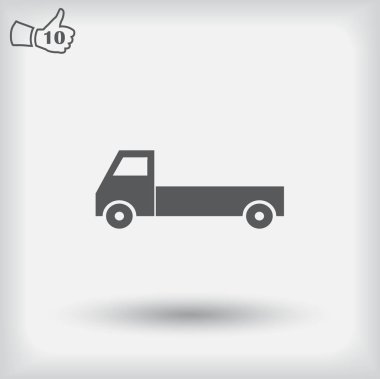 Teslimat vektör simgesi. Web vektör stili.