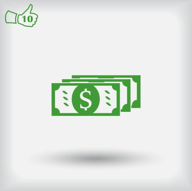 Vektör para web simgesi