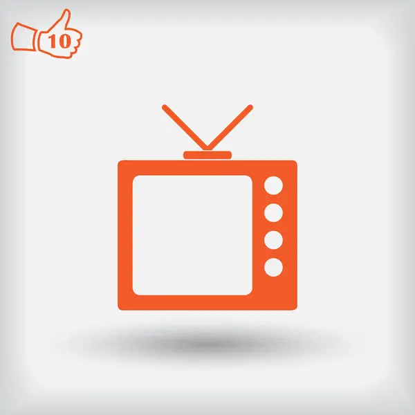 Tv Icon in trendy flat style. Vector illustration, EPS10. — Stock Vector