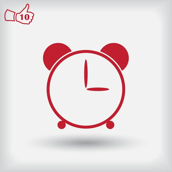 Alarm Icon Vector. Clock flat design — Stock Vector