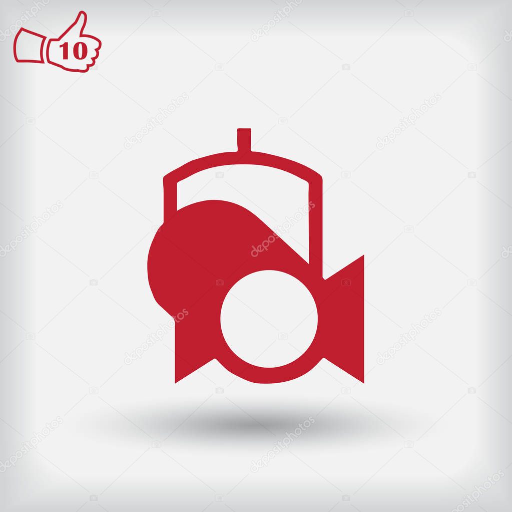 Spotlight icon. Web vector style.