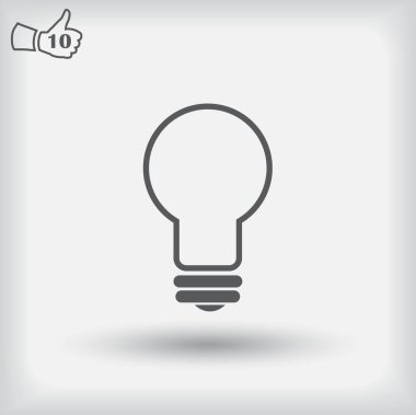 Lamba simge düz vektör