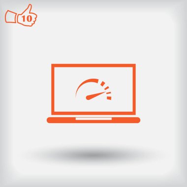 hız testi dizüstü bilgisayar simgesi