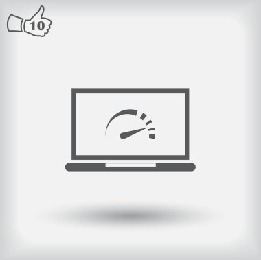 hız testi dizüstü bilgisayar simgesi