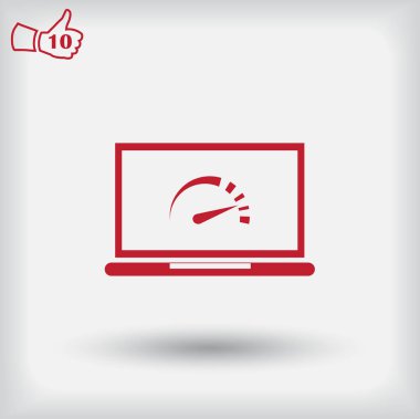 hız testi dizüstü bilgisayar simgesi