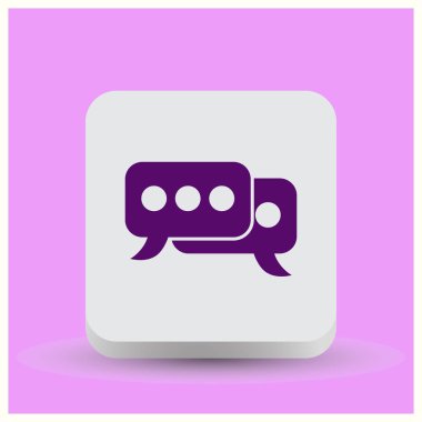 Konuşma baloncukları simgesi. vektör illüstrasyonu