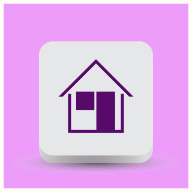 House simge. Web vektör stili.