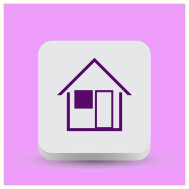 House simge. Web vektör stili.