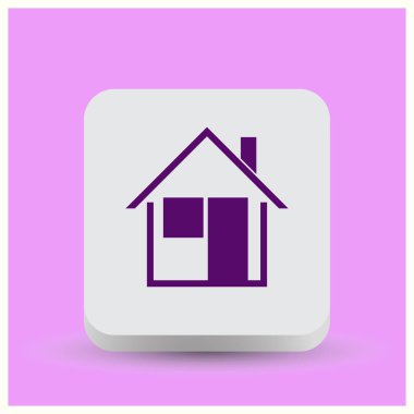 House simge. Web vektör stili.