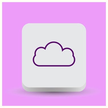 sohbet bulut iletişim simgesi, vektör çizim.