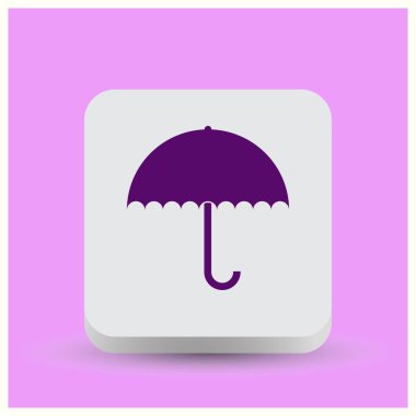 Şemsiye simgesi. Web vektör stili.