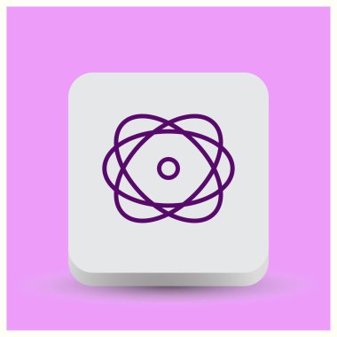 Molekül simgesi. Web Tasarım