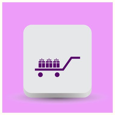 Şu, Giftbox izole düz Web telefon simgesi