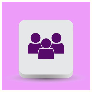 insanlar vektör web simgesi