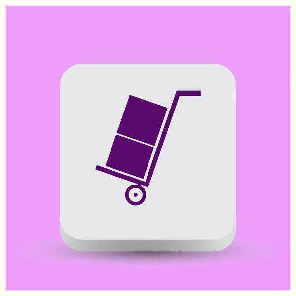 Baggage icon. Web vector style. — Stock Vector