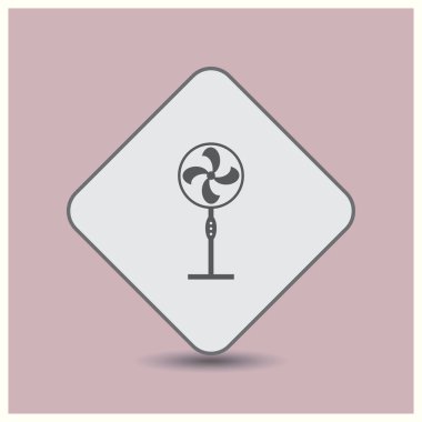 Vantilatör vektör düz simgesi