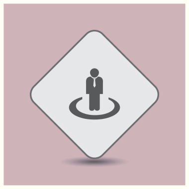 Adam web vektör simgesi