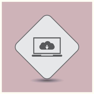 Bulut hizmet anlayışı. Vektör çizim Eps 10.