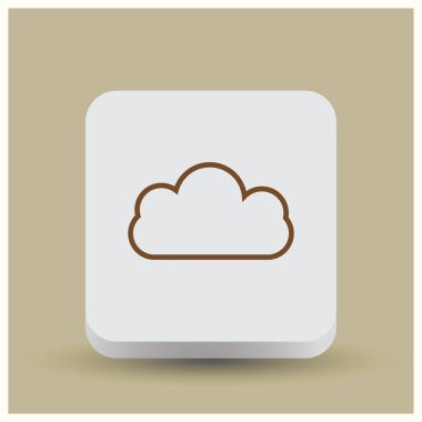 sohbet bulut iletişim simgesi, vektör çizim.