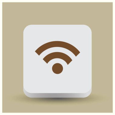 Düz simgesi RSS. vektör çizim