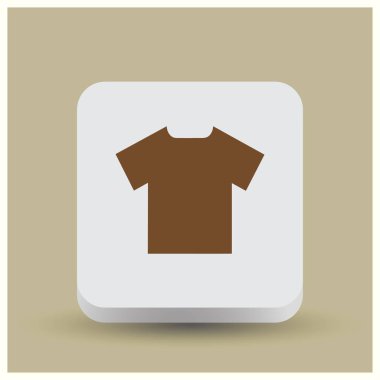 T-shirt simge vektör. Web vektör stili.
